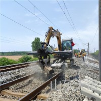道軌換枕機(jī)改裝 水泥枕木夾具 新型鐵路施工設(shè)備